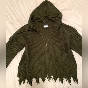 Dressed in LALA full zip cardigan